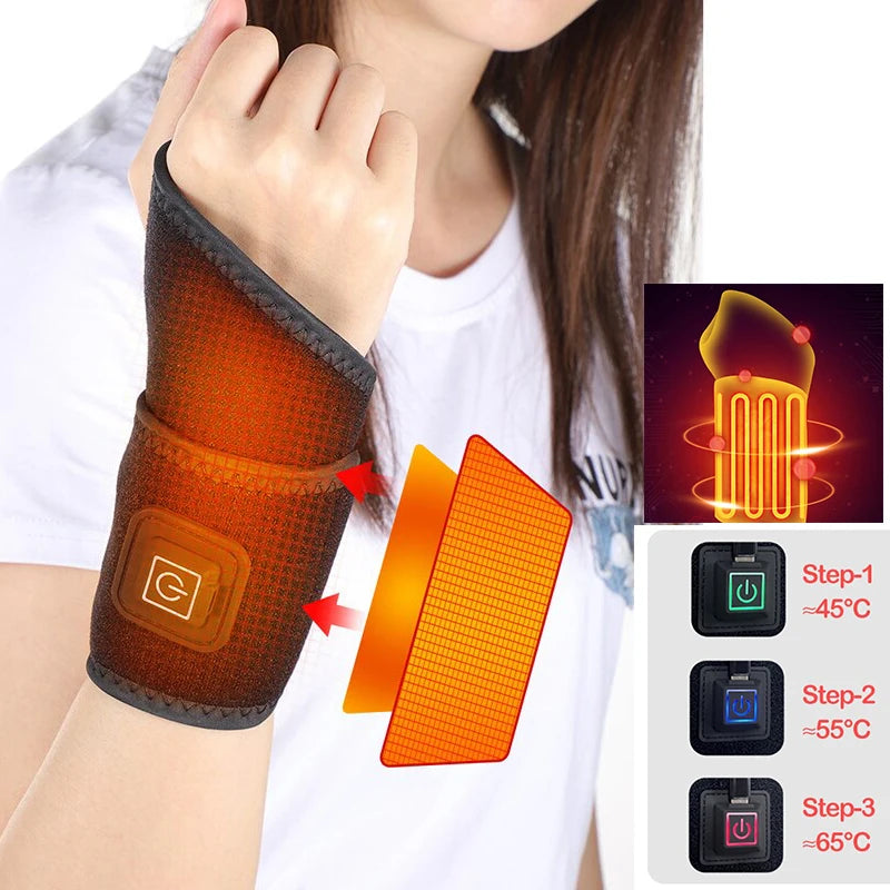 USB Heat Therapy Wrist Wrap